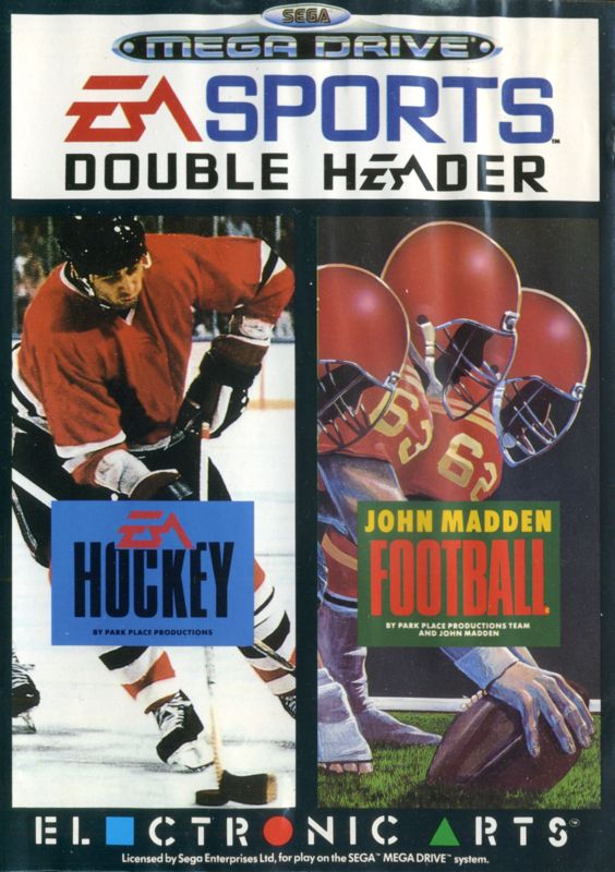 EA Sports Double Header box art for Sega Mega Drive